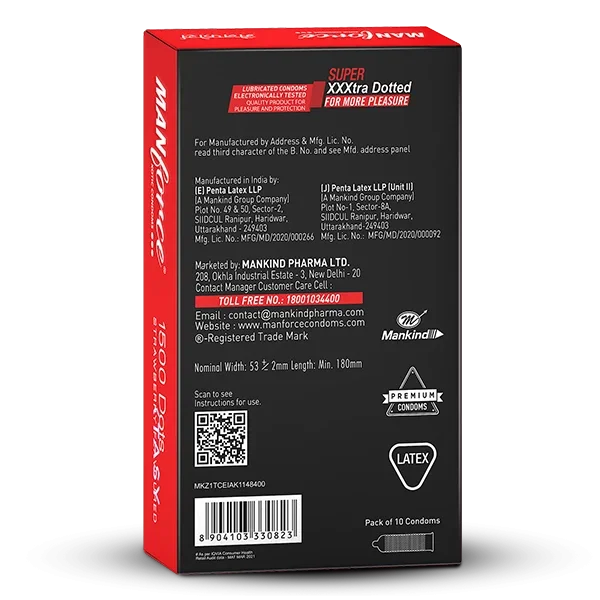 Manforce Strawberry Flavoured Condoms | 3 Piece Condom image 2