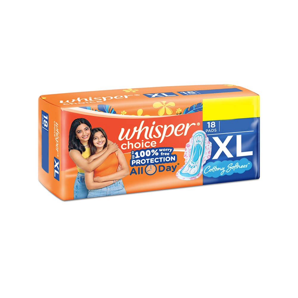 Whisper Choice Stain Protection Wings Sanitary Pads | 18 Pads image 9