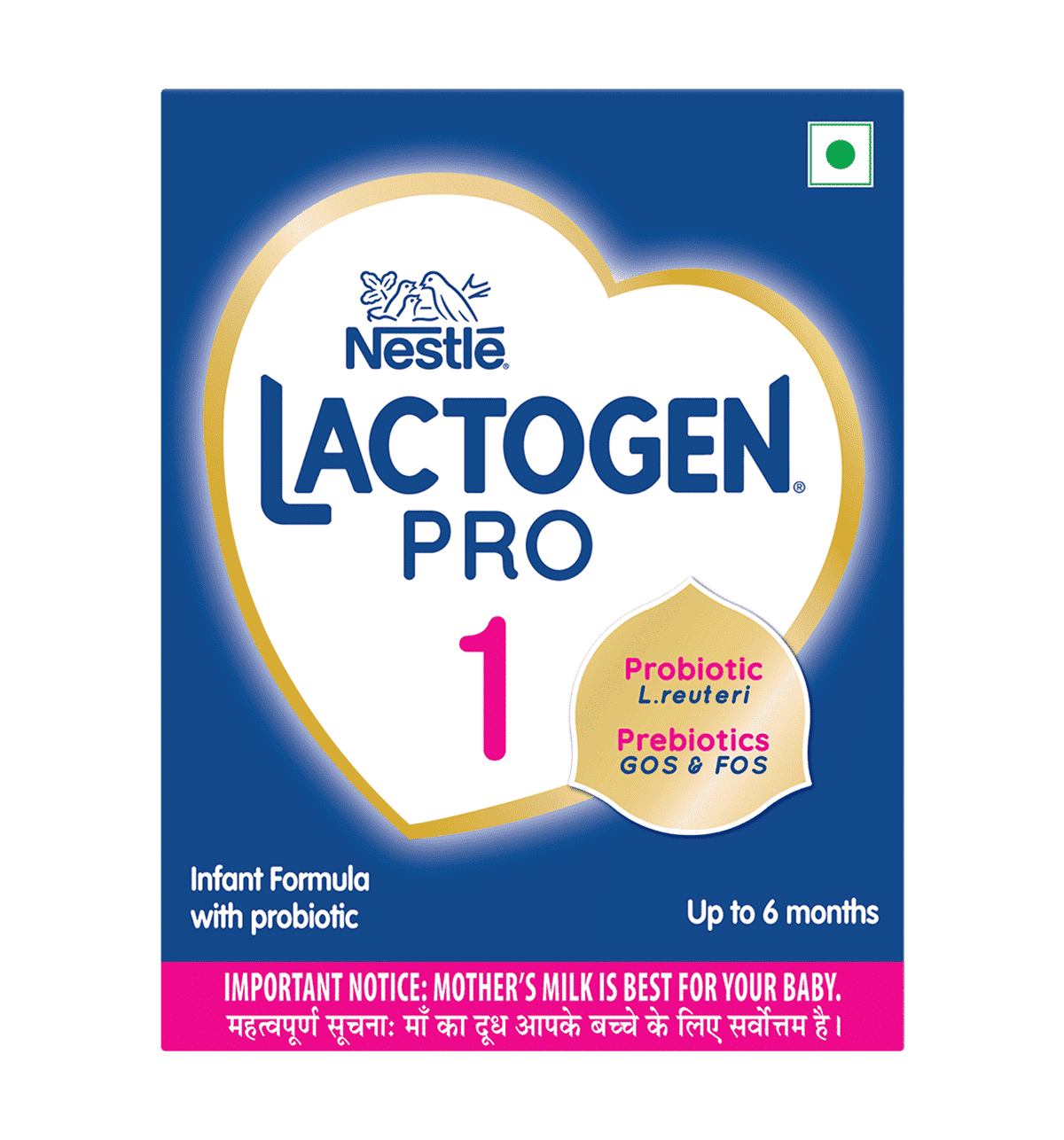 Nestle Lactogen Pro 1 Powder, Infant Formula Up To 6 Months With Probiotic And Prebiotics, Bag-In-Box